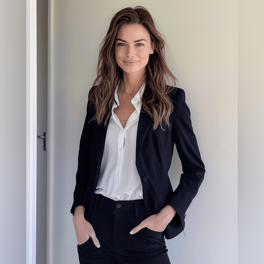 Theory Black Bi-Stretch Blazer